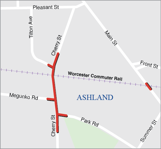 ASHLAND: REHABILITATION AND RAIL CROSSING IMPROVEMENTS ON CHERRY STREET ASHLAND: REHABILITATION AND RAIL CROSSING IMPROVEMENTS ON CHERRY STREET